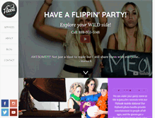 Tablet Screenshot of myflippinparty.com